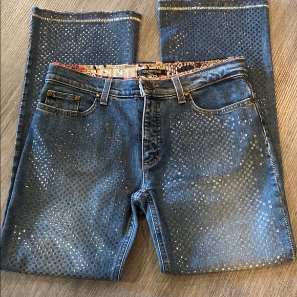 Roberto Cavalli Denim - Robert Cavalli Designer Bling Sparkling Jeans 25